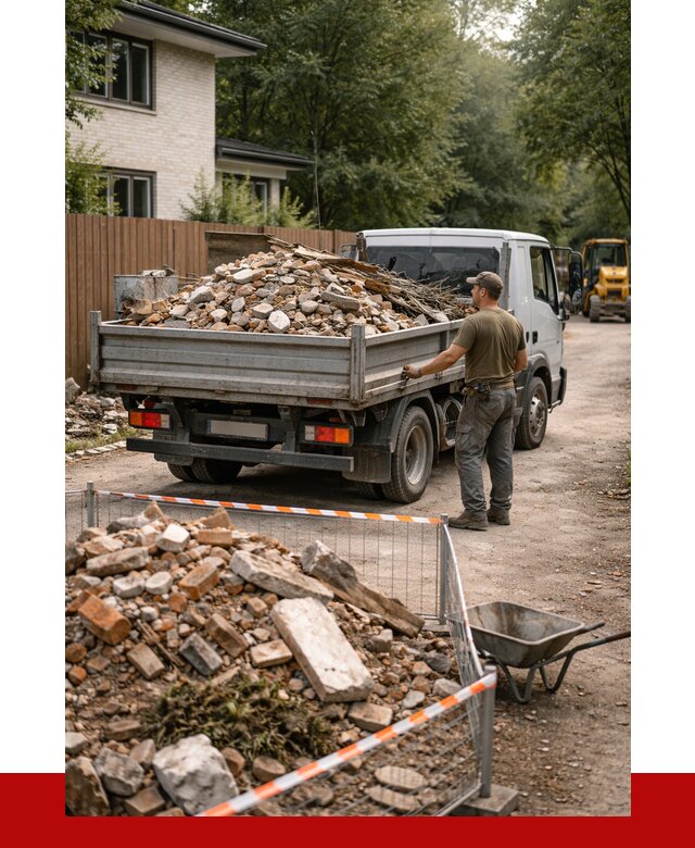 Вывоз строительного мусора с погрузкой в Вольске от 7595 р | ПРОНЕРУДВль