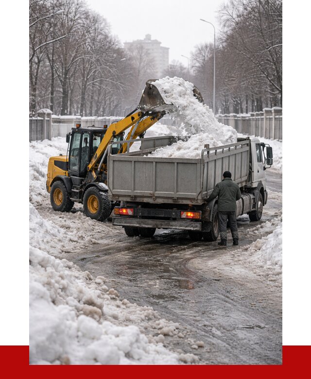 Вывоз снега с погрузкой в Вольске от 3544 р. ПРОНЕРУДВль