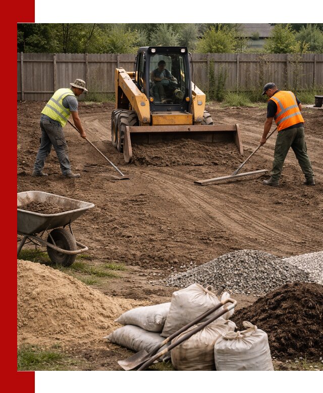 Выравнивание участка под строительство и благоустройство в Вольске